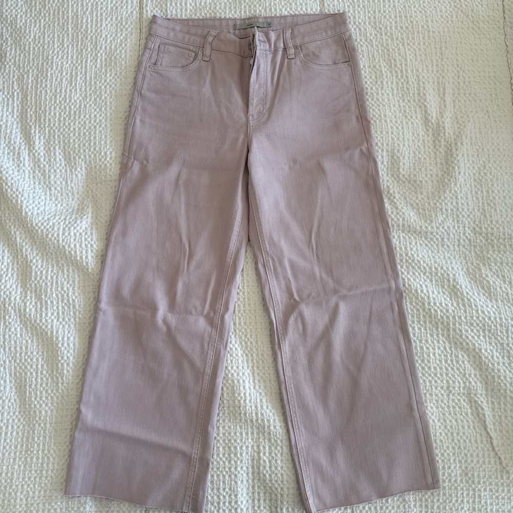 Hudson High Rise Coated  Jeans Blush Pink Denim